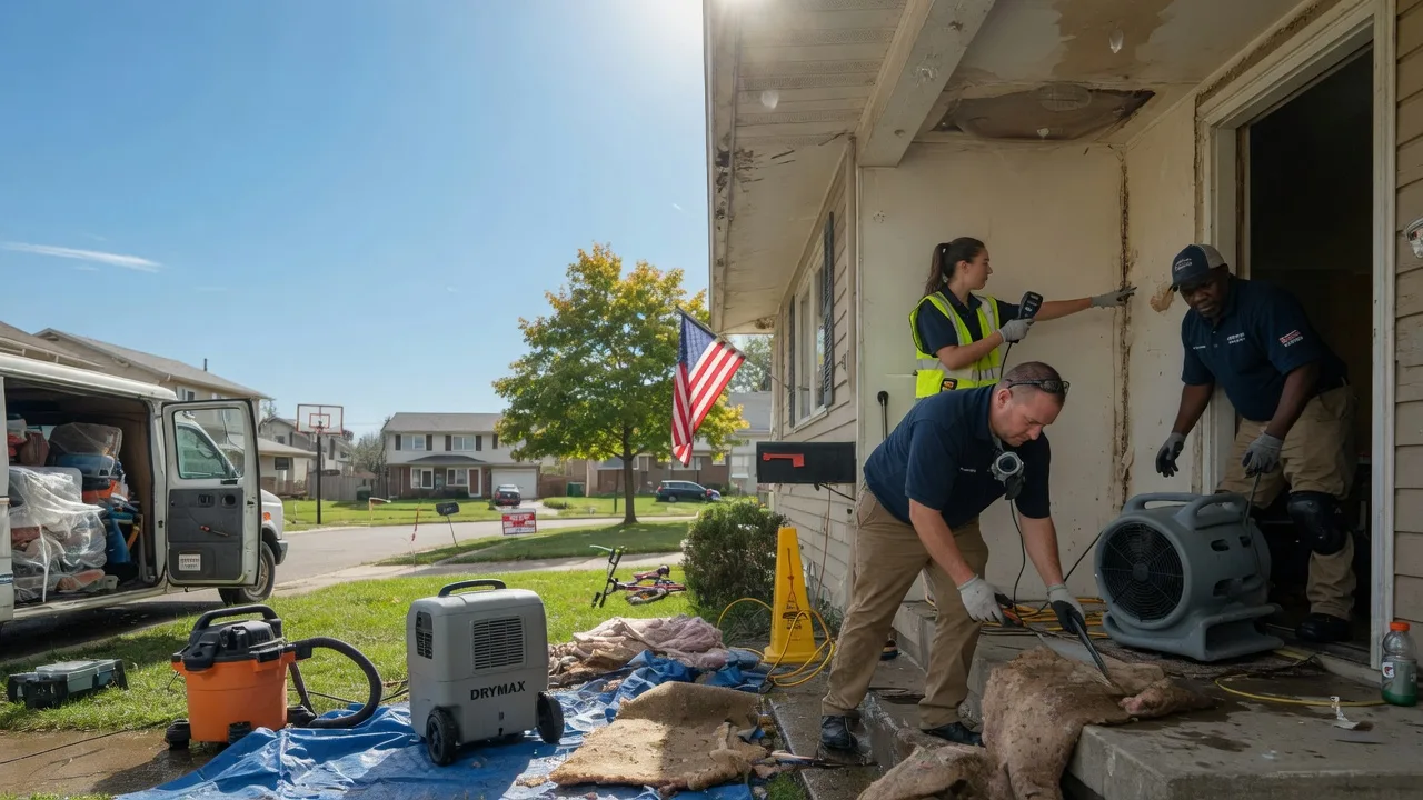 Water Damage Restoration in Morrisonville, IL near me